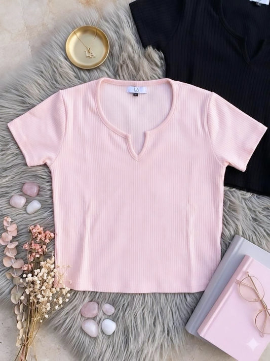Baby Pink Crop-Top