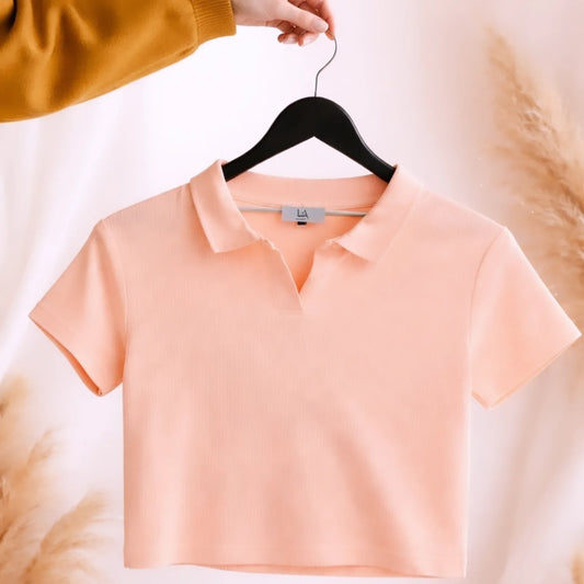 Polo crop top