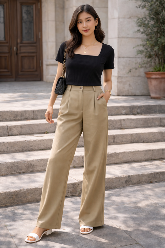 High Wasted- Baggy Pants