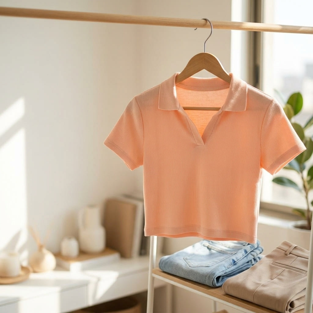 Polo Crop-Top
