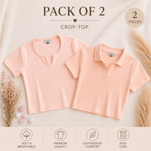Pack of 2 Crop-Top